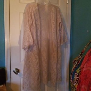 Size large lace duster